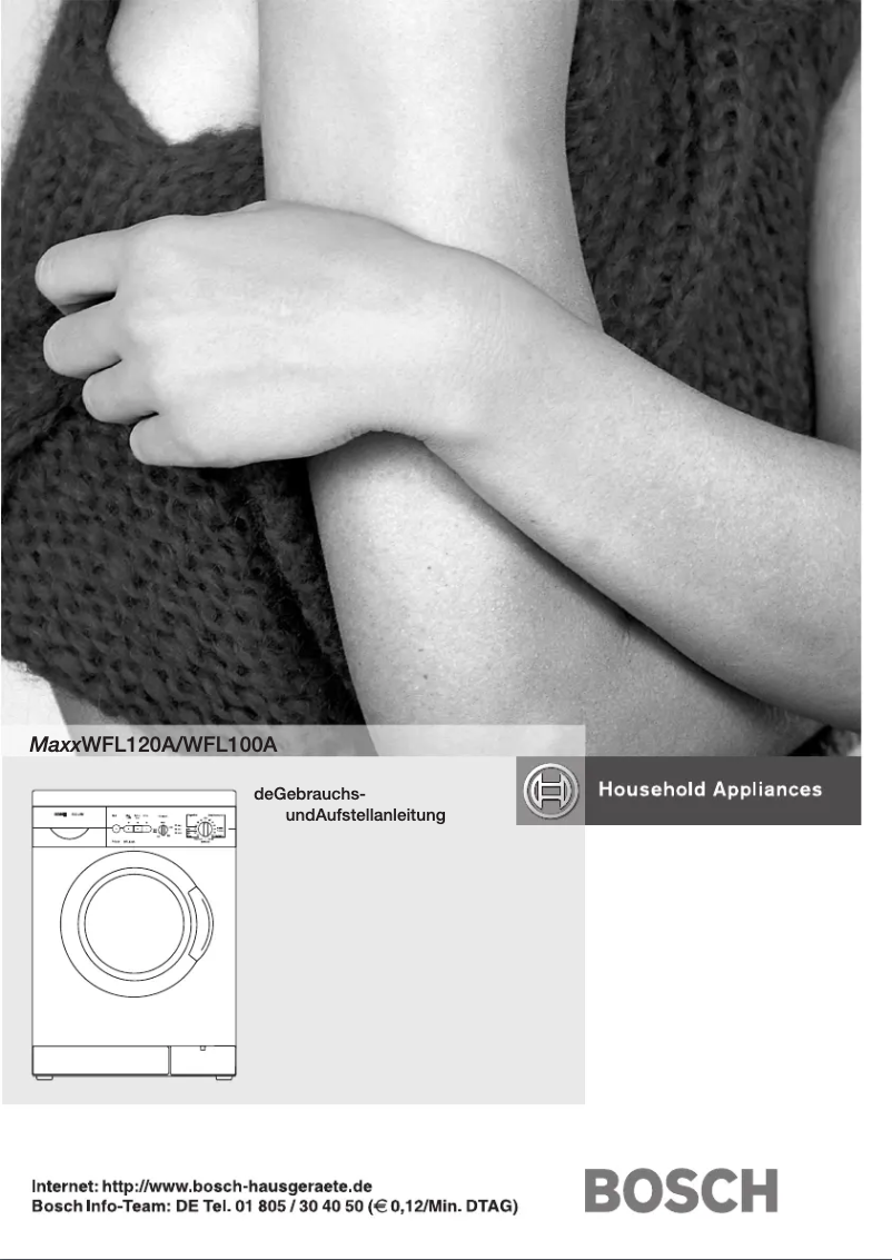 Page 1 de la notice Manuel utilisateur Bosch WFL120A