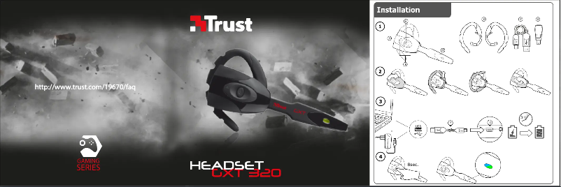 Page 1 de la notice Manuel utilisateur Trust GXT 320 19670