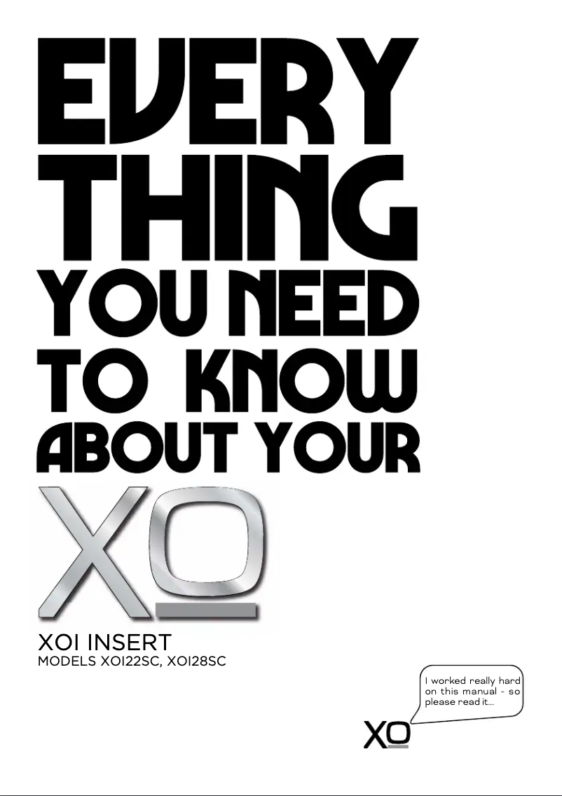 Page n°1 - Manuel utilisateur XO XOI22SC