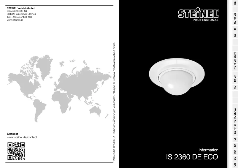 Página 1 del manual Manual de usuario Steinel IS 2360 DE ECO