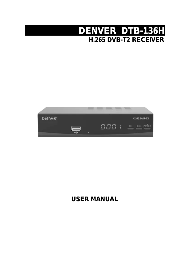 Image de la première page du manuel de l'appareil DTB-136H