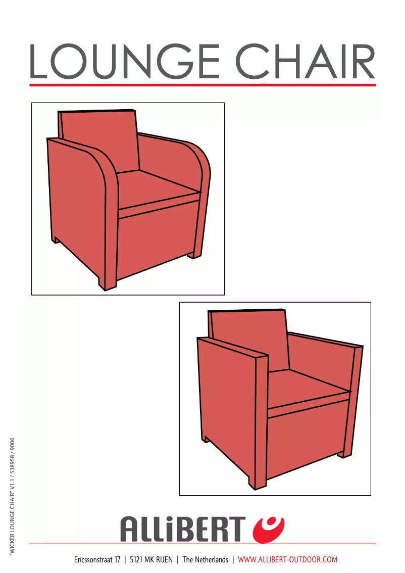 Page 1 de la notice Manuel utilisateur Allibert Modena