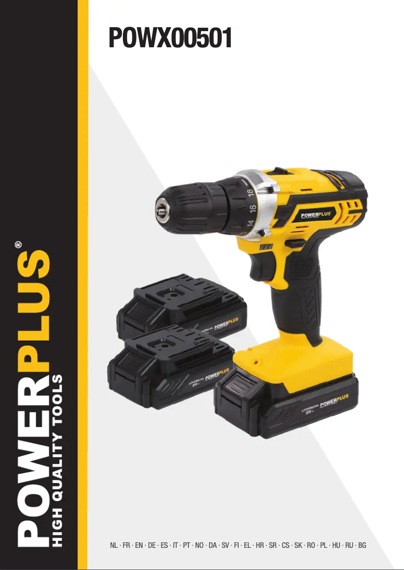 Page n°1 - Manuel utilisateur PowerPlus POWX00501