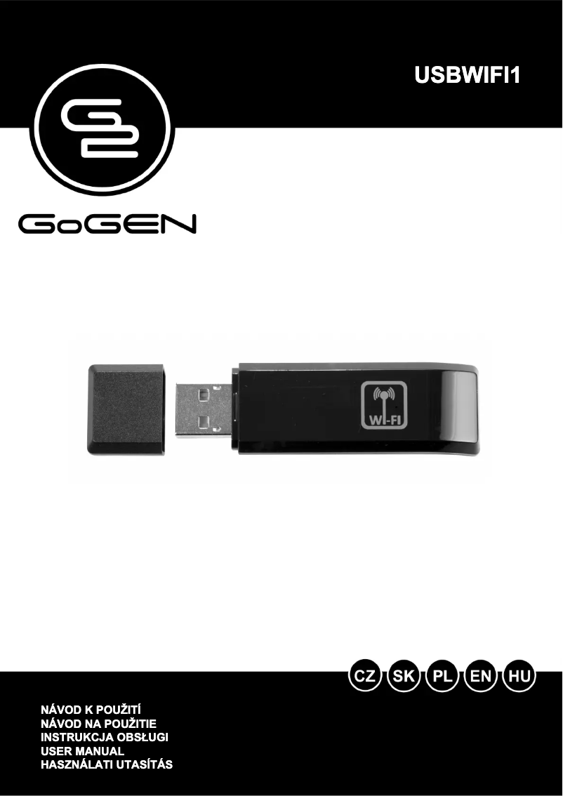 Page n°1 - Manuel utilisateur GoGen USBWIFI1