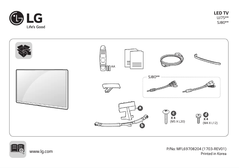 Página 1 del manual Manual de usuario LG 65SJ800Y