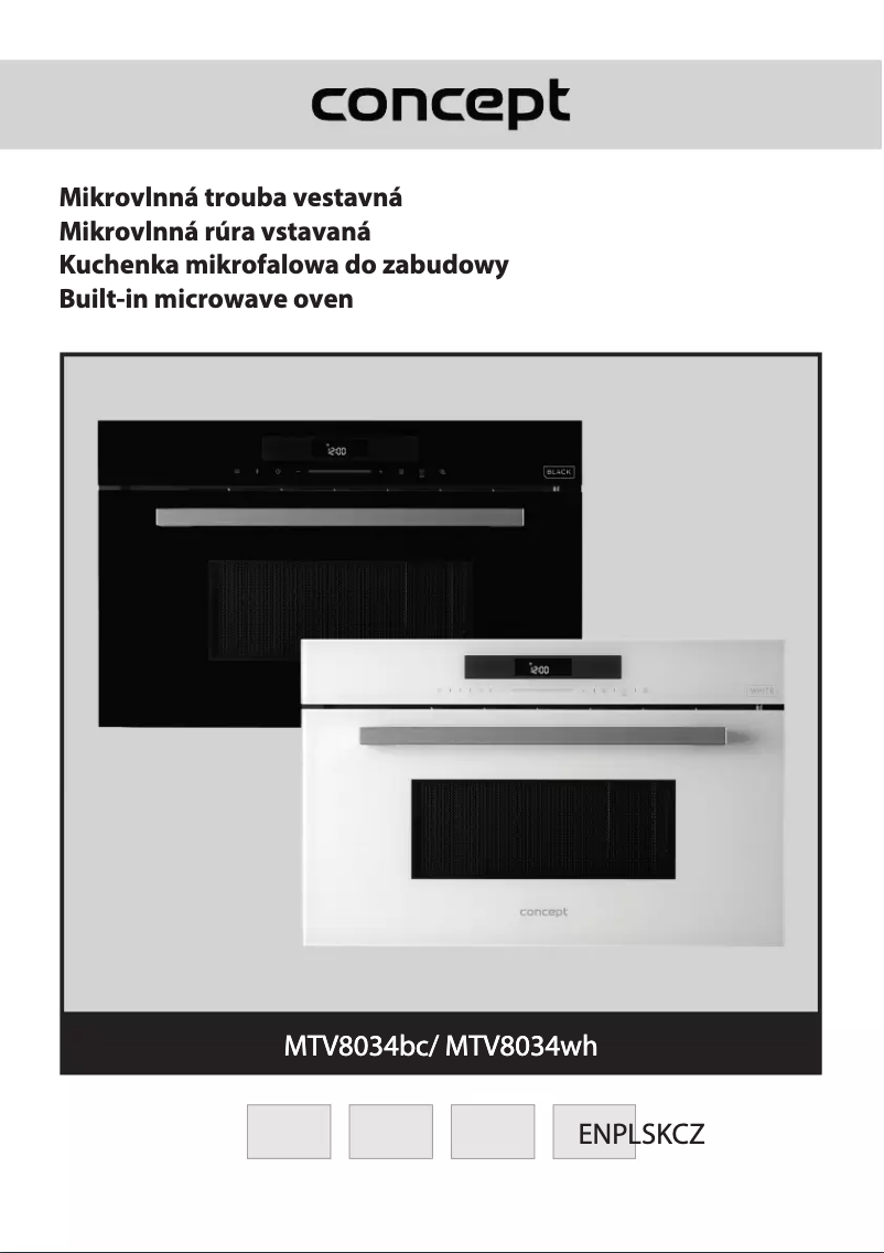 Page n°1 - Manuel utilisateur Concept MTV8034WH