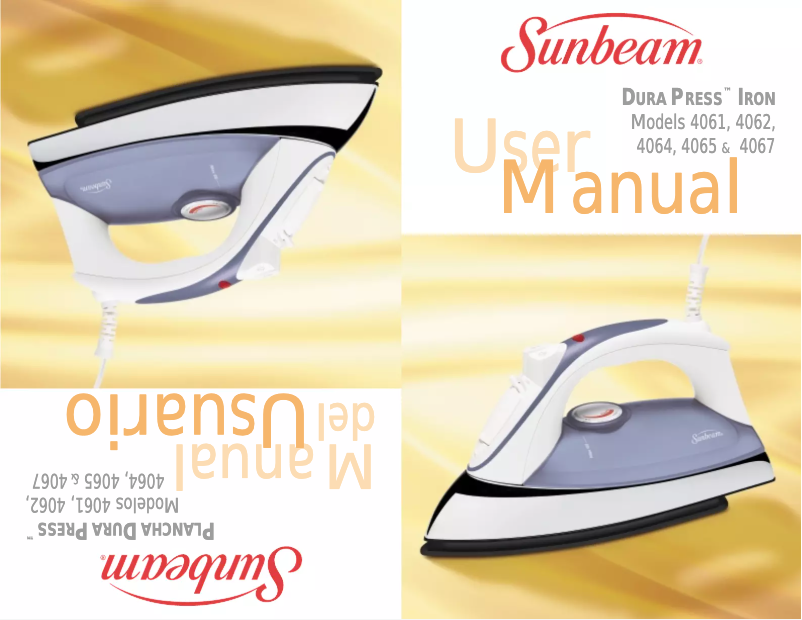 Page 1 de la notice Manuel utilisateur Sunbeam Dura Press 4061