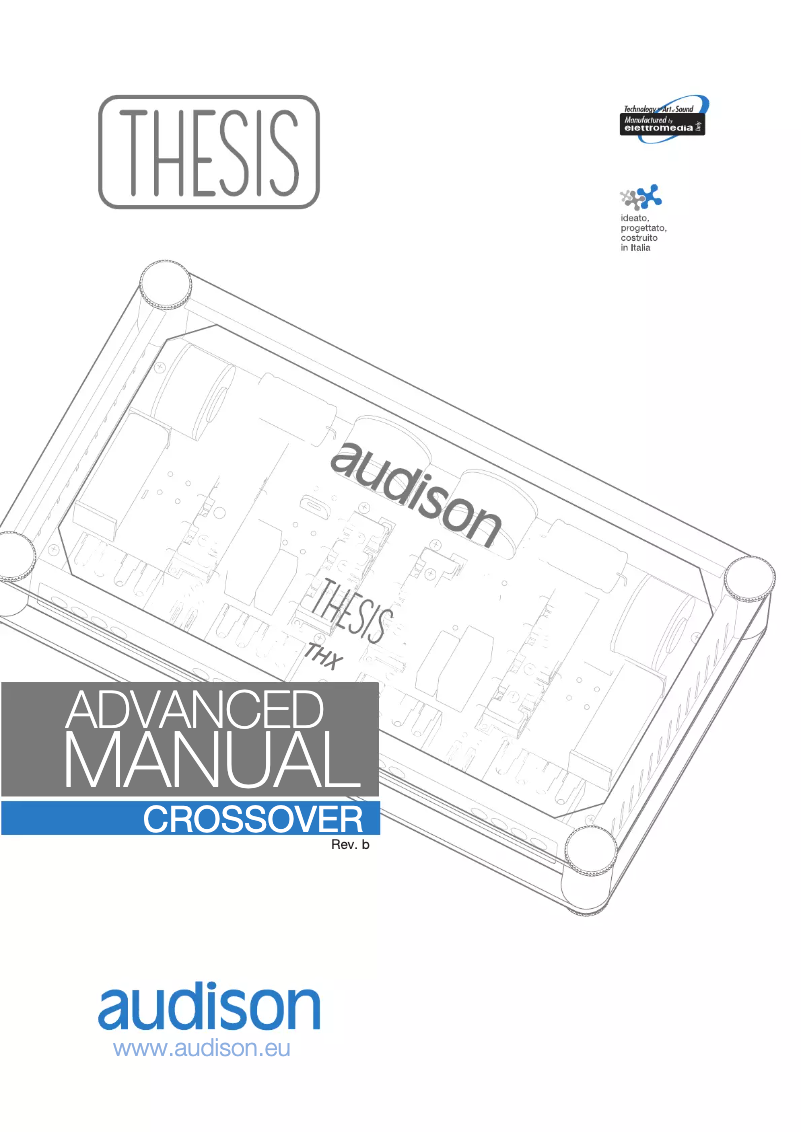 Page 1 de la notice Manuel utilisateur Audison THX 2