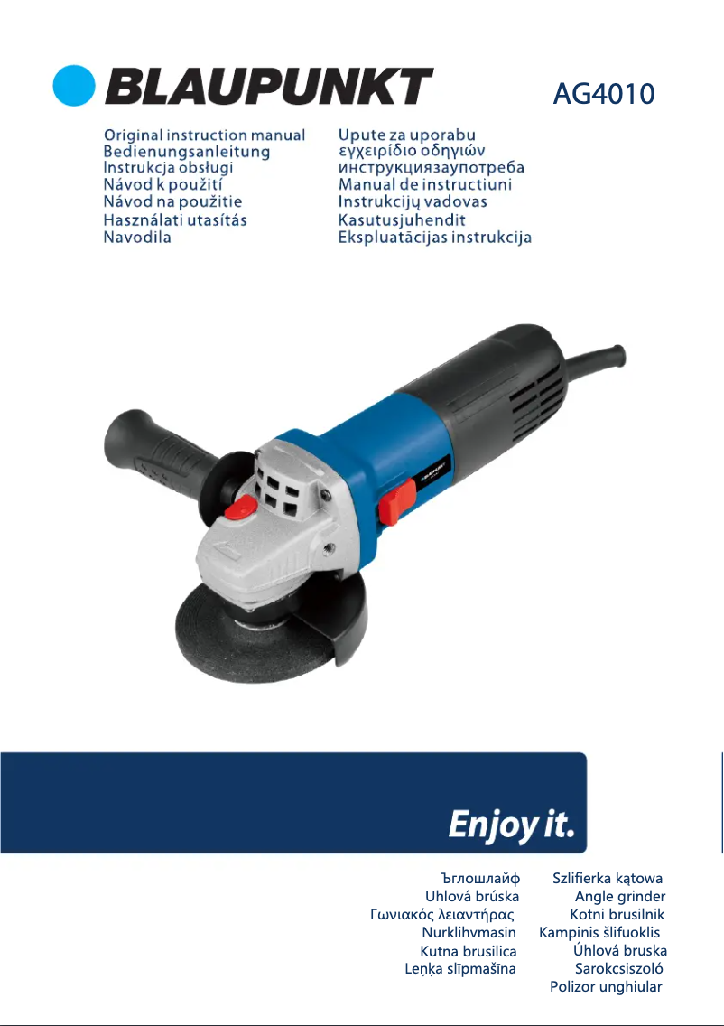 Page 1 de la notice Manuel utilisateur Blaupunkt AG4010