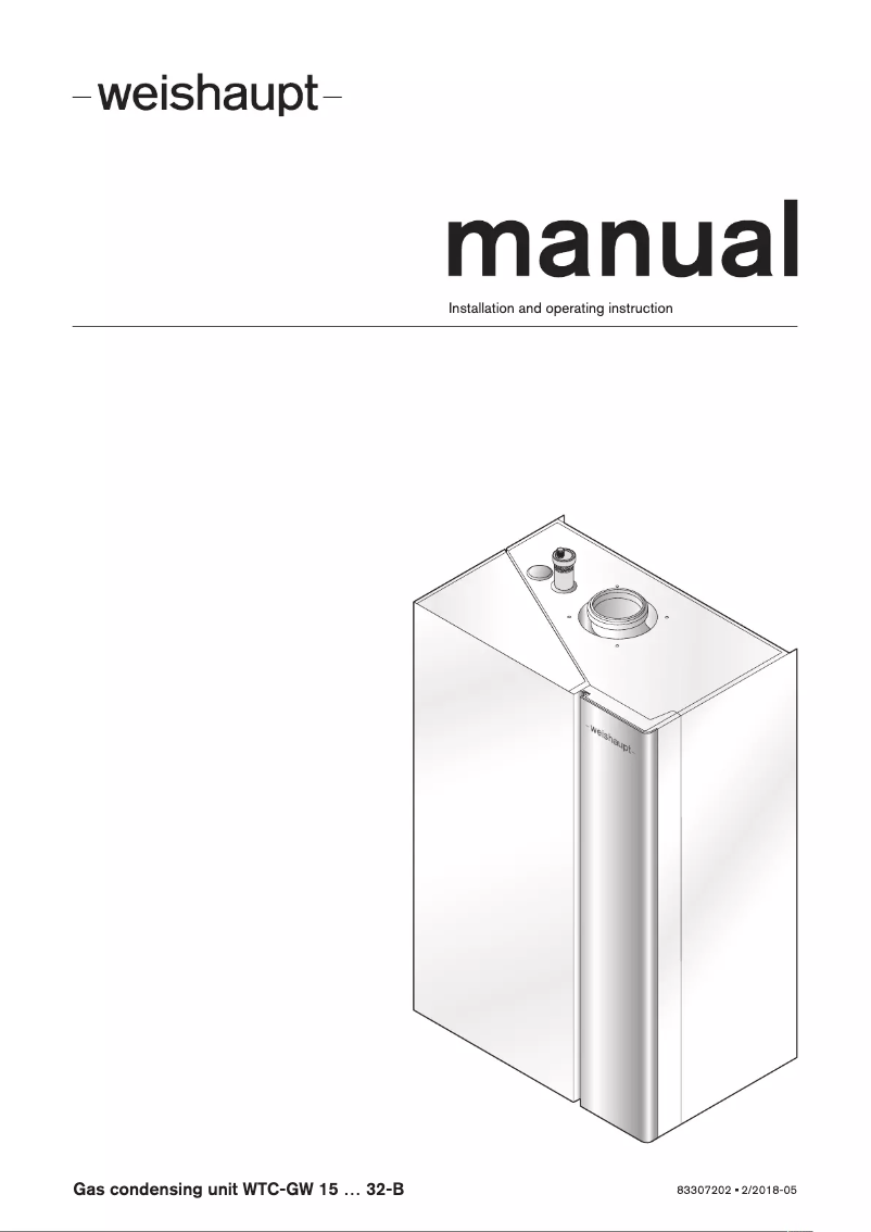 Image de la première page du manuel de l'appareil WTC-GW 25-B