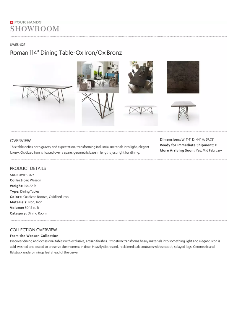 Page 1 de la notice Manuel utilisateur Four Hands UWES-027