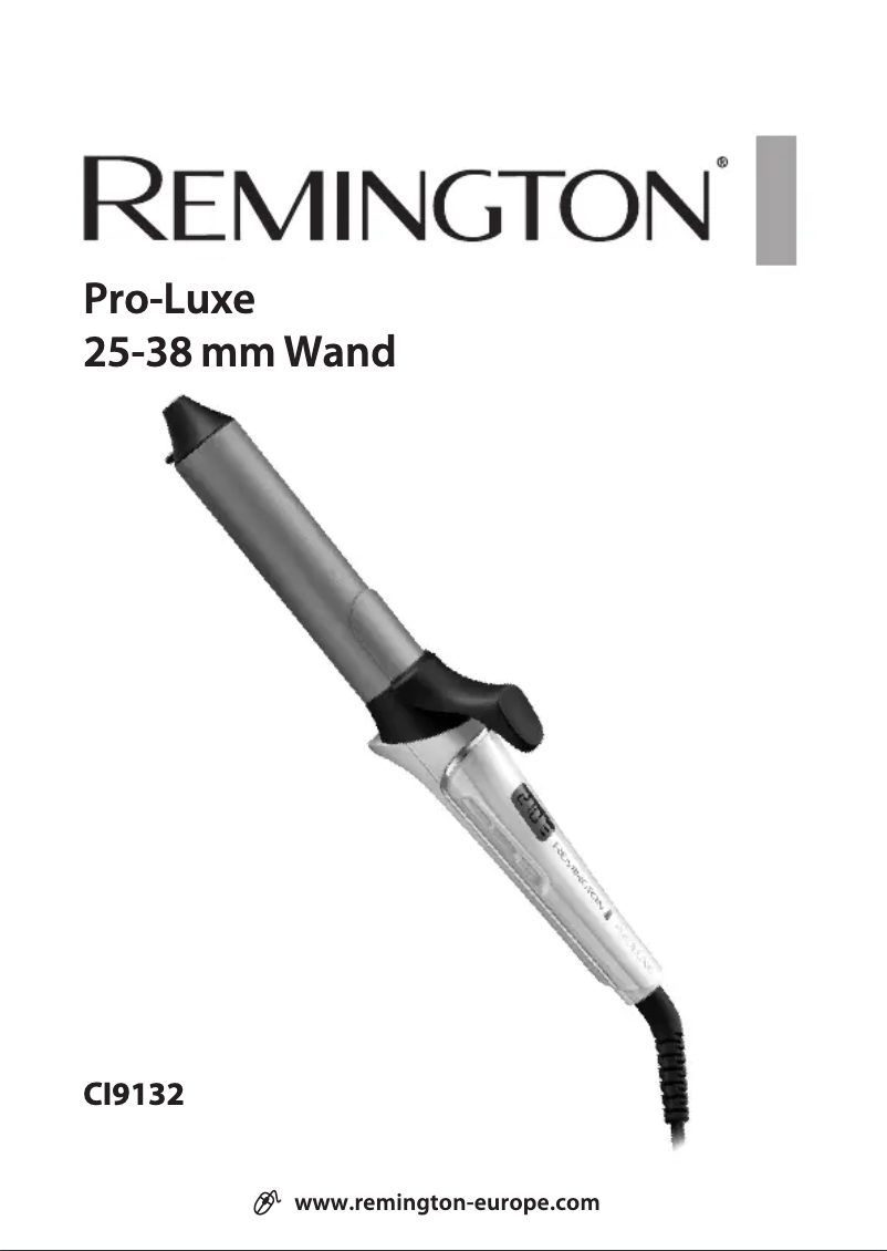 Page n°1 - Manuel utilisateur Remington PRO-Luxe CI9132