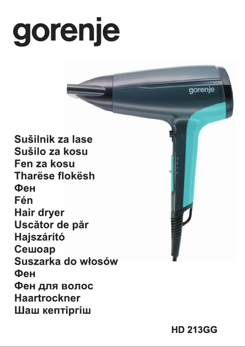 Page n°1 - Manuel utilisateur Gorenje HD213GG