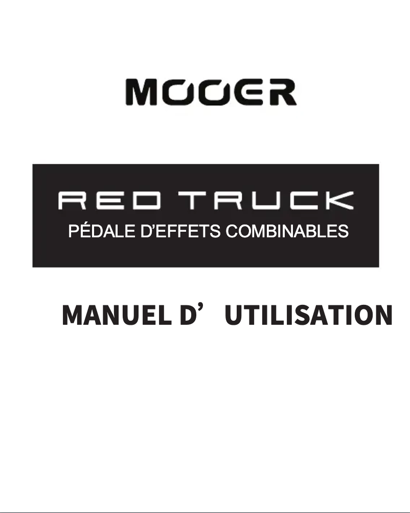 Page n°1 - Manuel utilisateur Mooer Red Truck