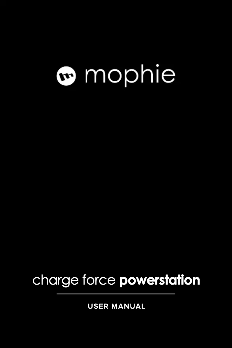 Page 1 de la notice Manuel utilisateur Mophie Charge force powerstation