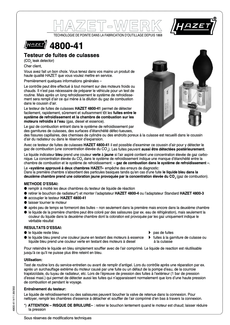 Página 1 del manual Manual de usuario Hazet 4800-41