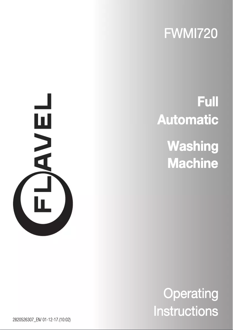 Page n°1 - Manuel utilisateur Flavel FWMI720