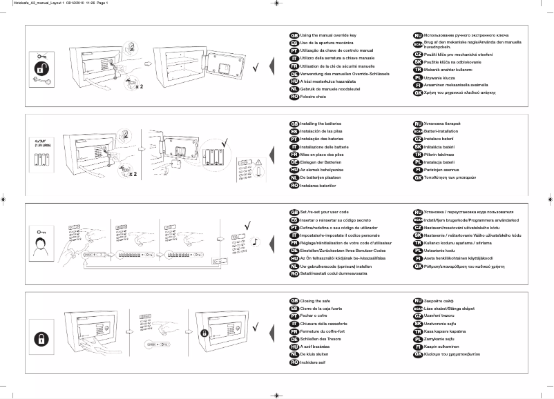 Page 1 de la notice Manuel utilisateur Yale YSM 520