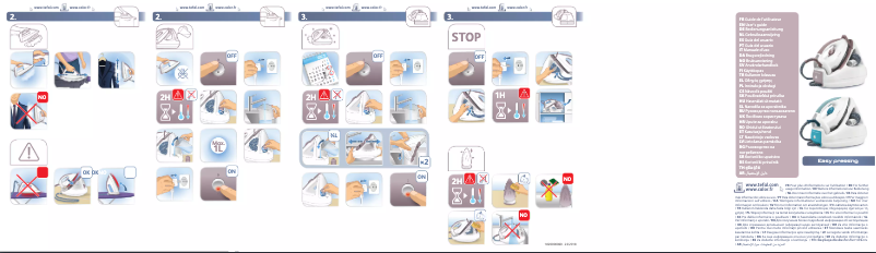 Page n°1 - Manuel utilisateur Tefal Easy Pressing GV5220