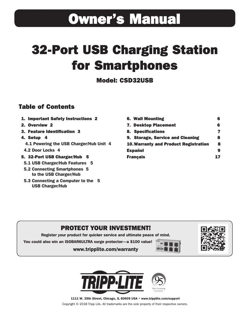 Página 1 del manual Manual de usuario Tripp Lite CSD32USB