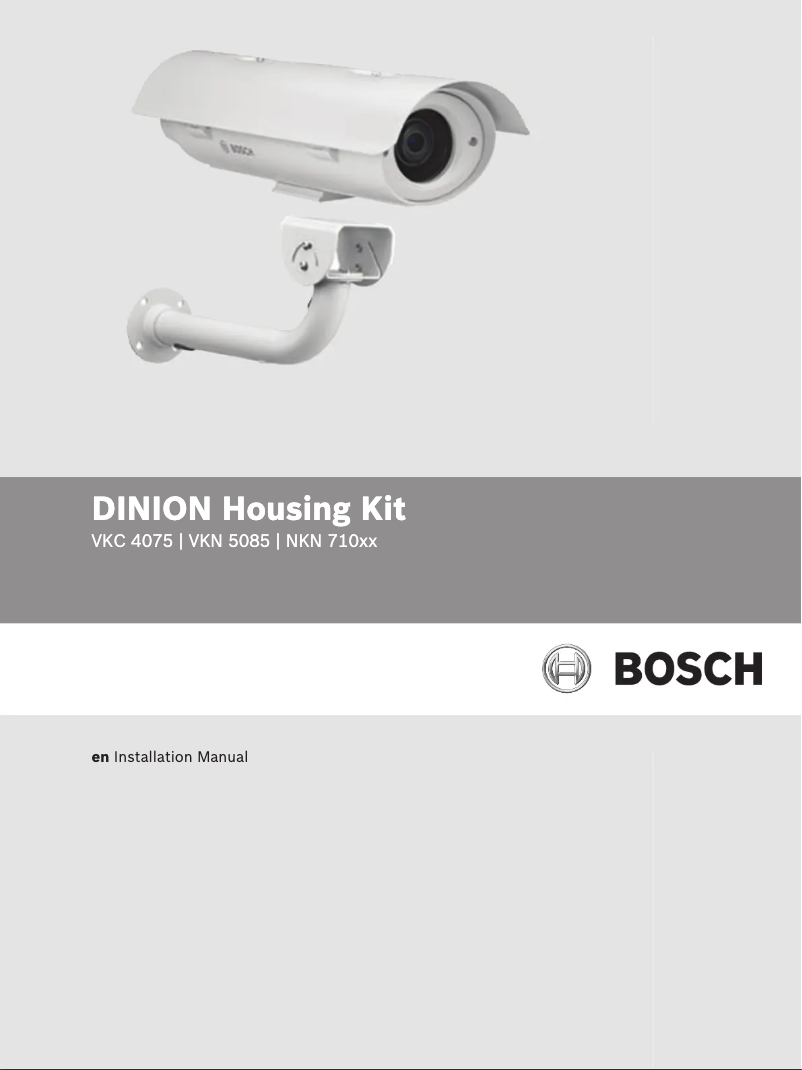 Page 1 de la notice Manuel utilisateur Bosch NKN-71022-BA3-10N