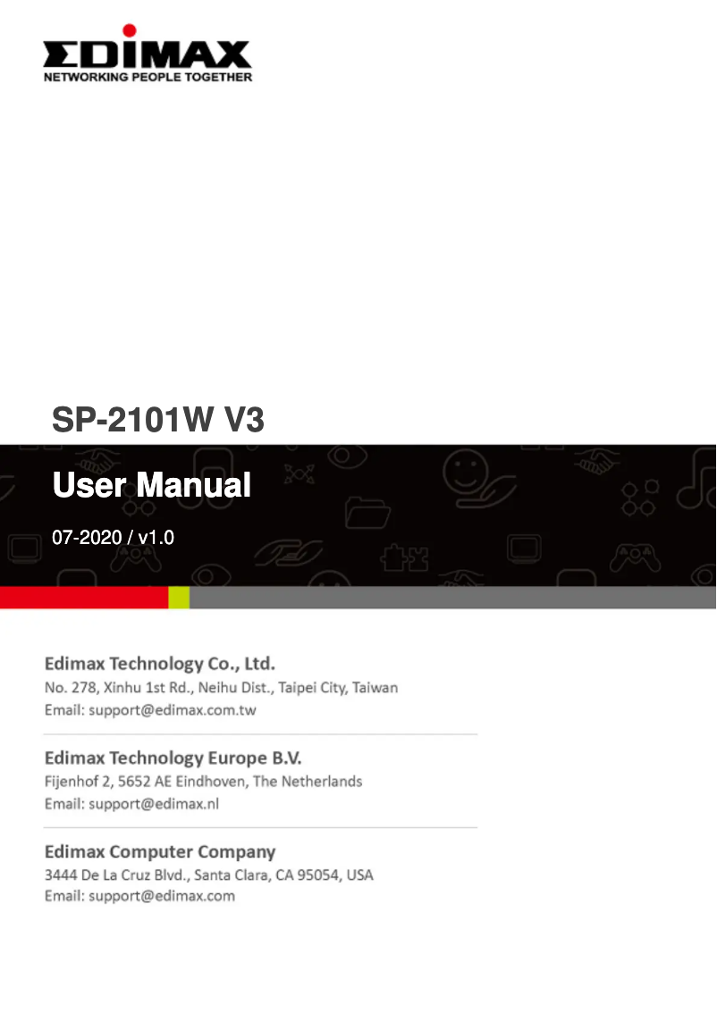 Página 1 del manual Manual de usuario Edimax SP-2101W V3
