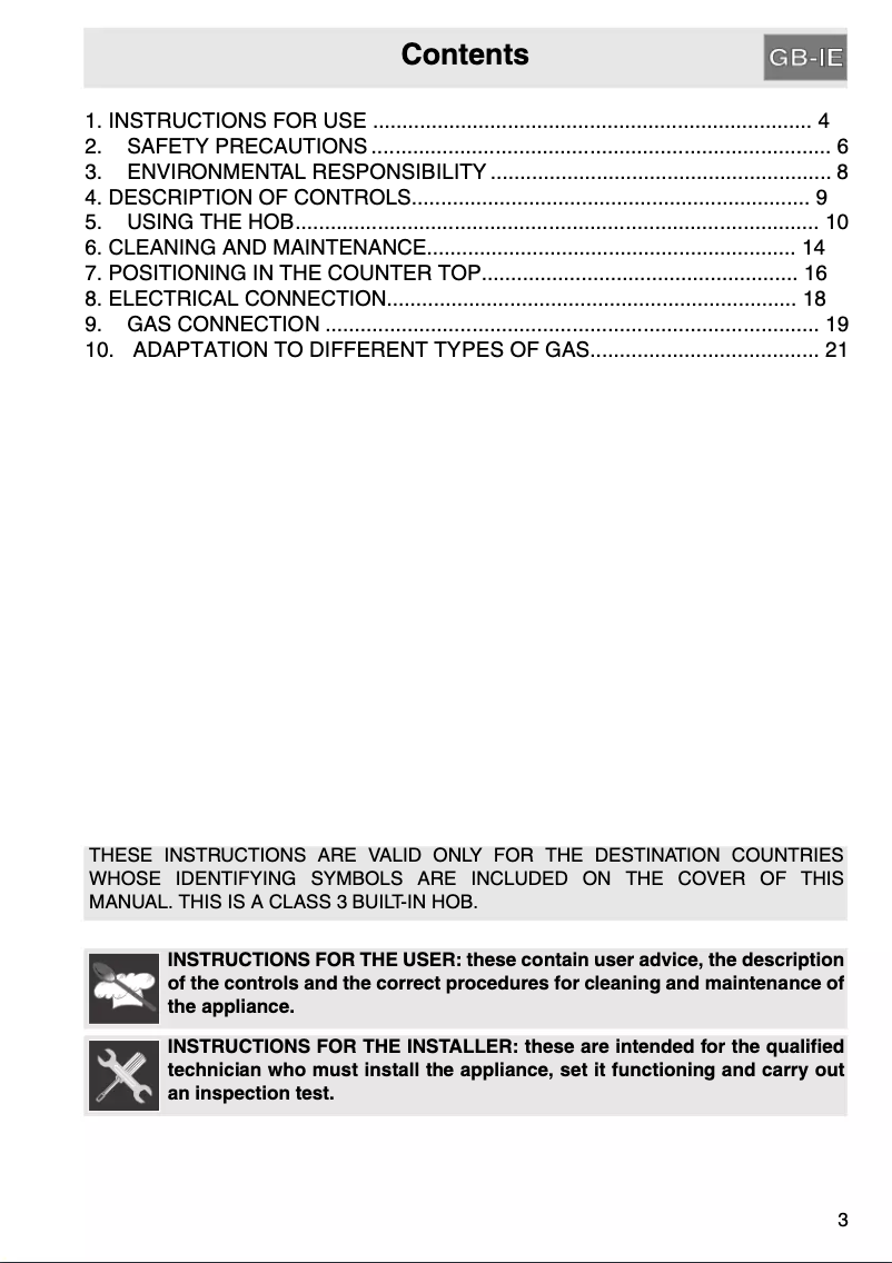 Page 1 de la notice Manuel utilisateur Smeg P755XD1
