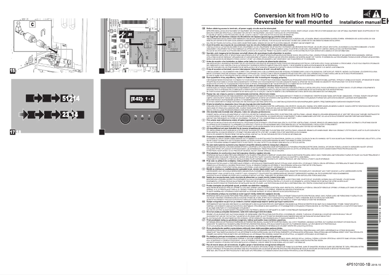 Page 1 de la notice Manuel utilisateur Daikin EKHBCONV