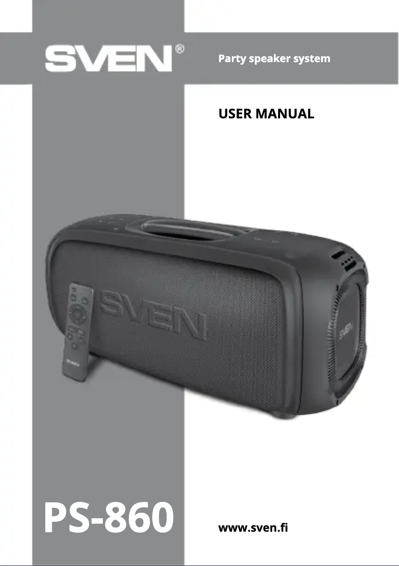 Imagen de la primera página del manual del dispositivo PS-860