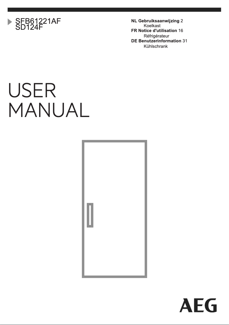 Image de la première page du manuel de l'appareil SD124F