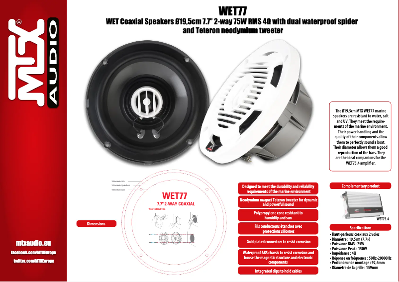 Image de la première page du manuel de l'appareil WET77