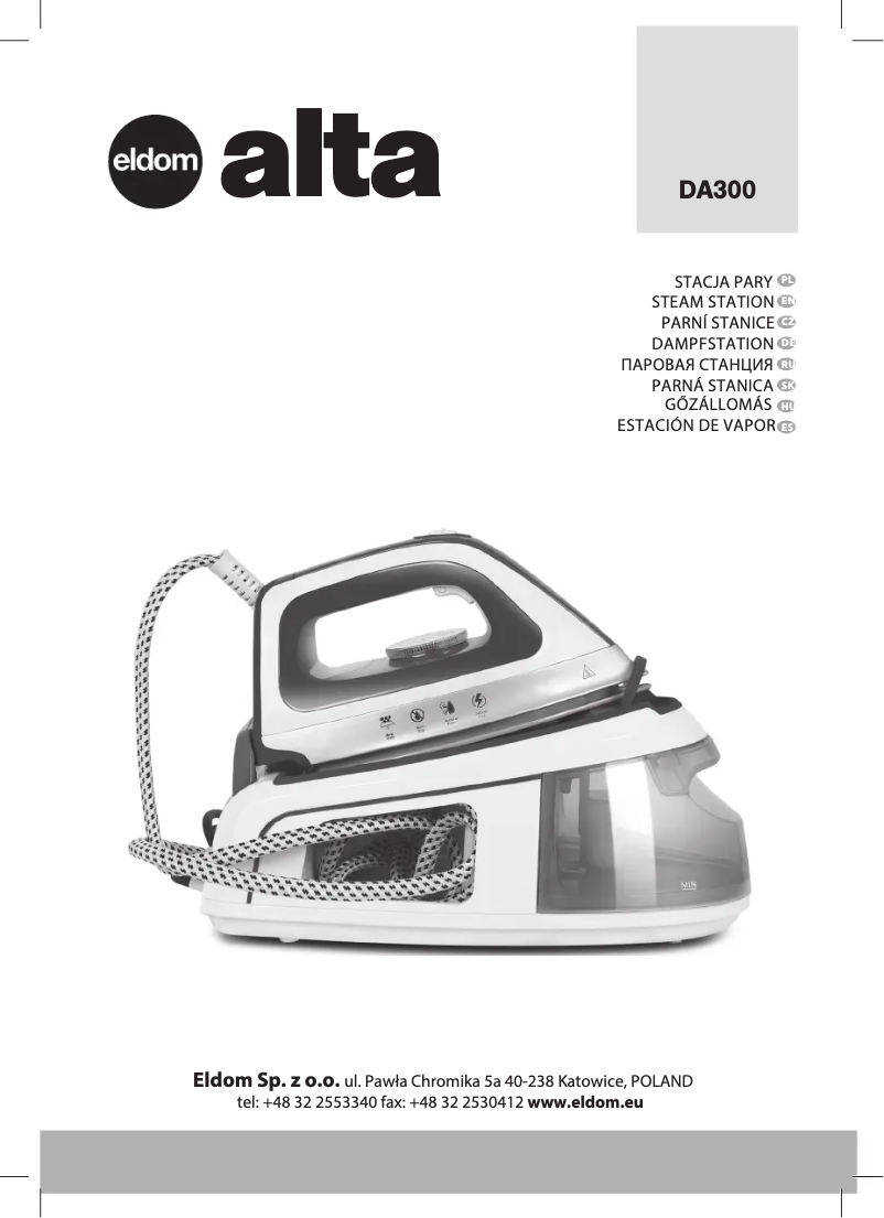 Page n°1 - Manuel utilisateur Eldom ALTA DA300