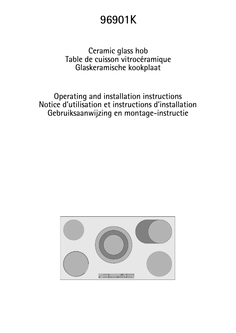 Page 1 de la notice Manuel utilisateur AEG 96901K