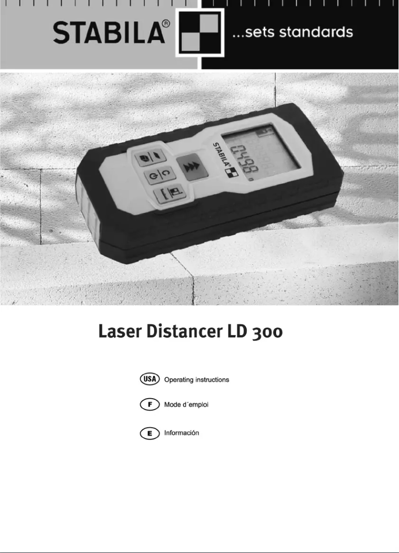 Image de la première page du manuel de l'appareil LD300