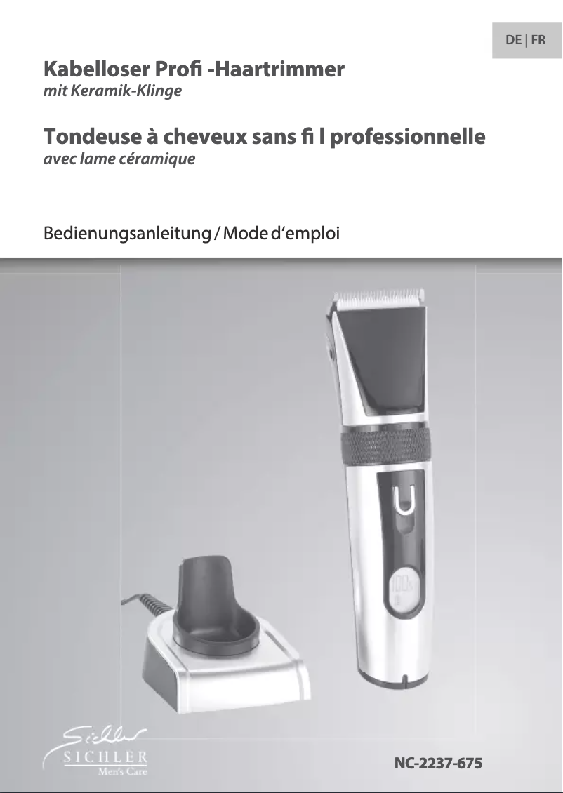 Page n°1 - Manuel utilisateur Sichler NC-2237-675