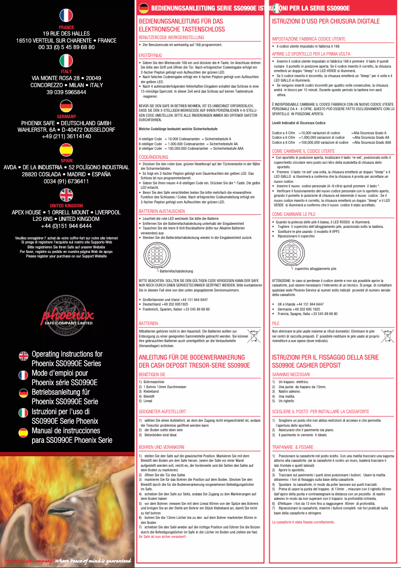 Page n°1 - Manuel utilisateur Phoenix SS0997ED