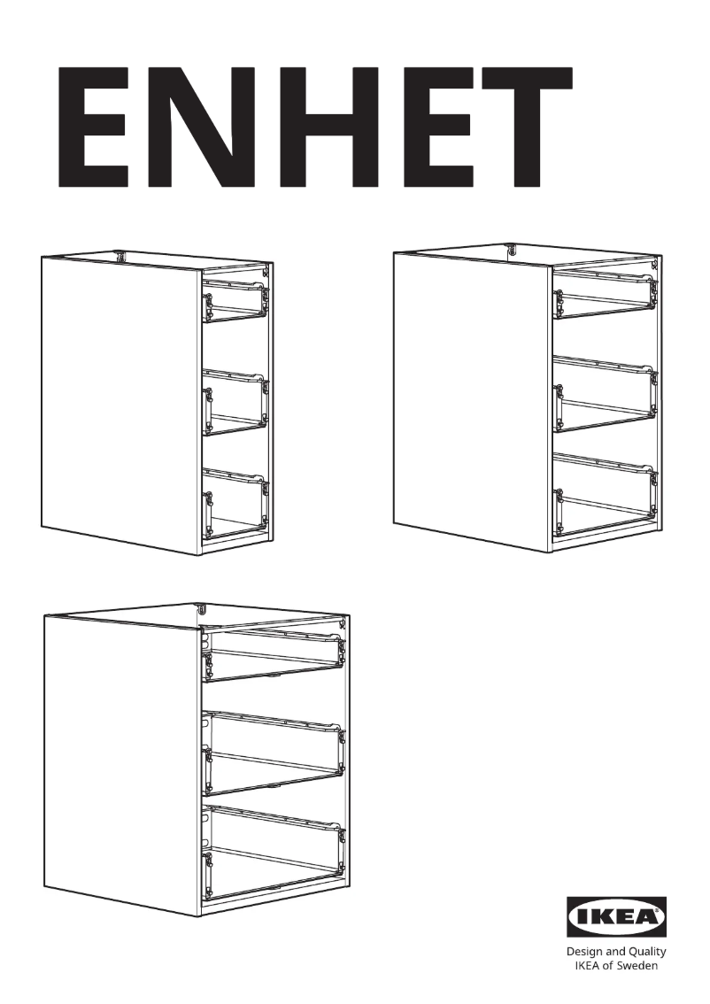 Page 1 de la notice Manuel utilisateur Ikea ENHET 705.144.35