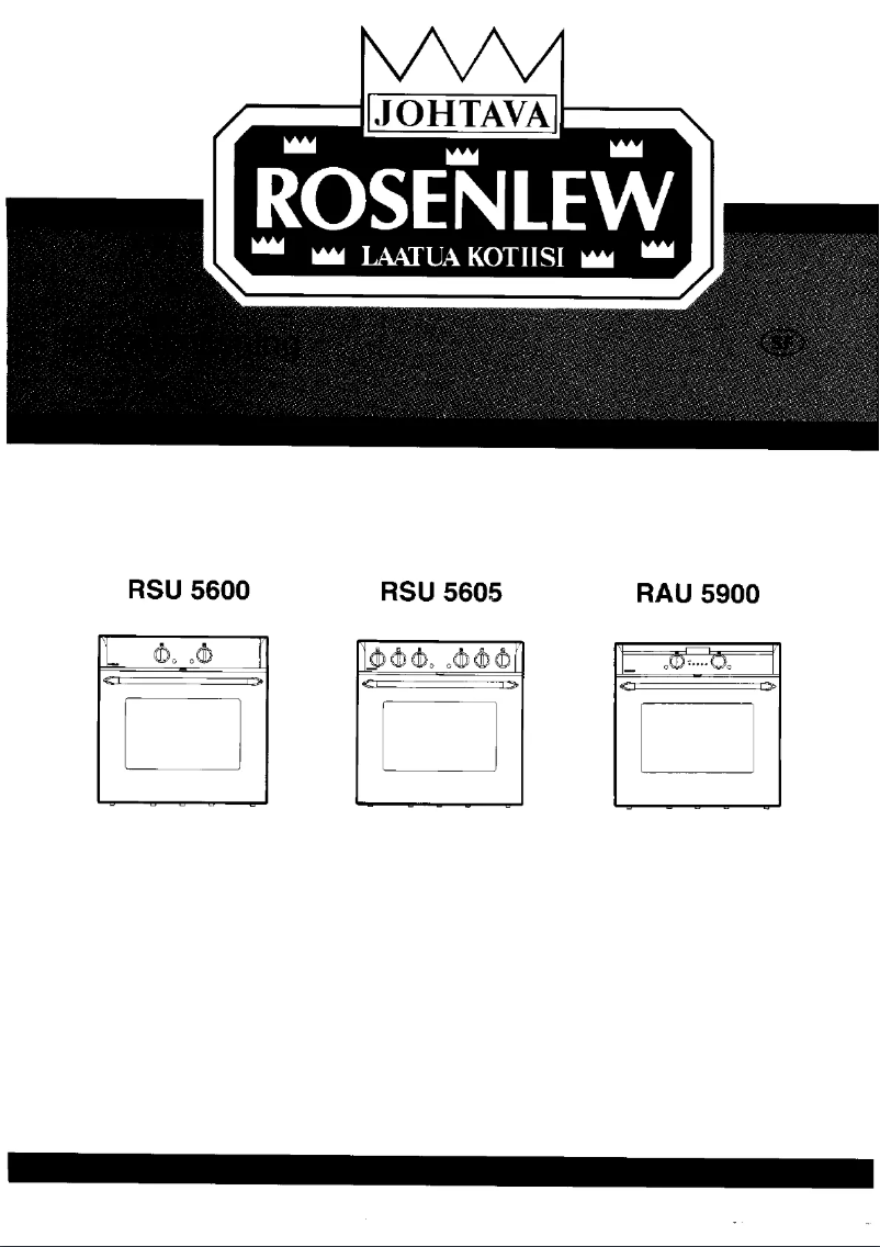 Page n°1 - Manuel utilisateur Rosenlew RSU 5600