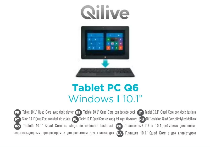 Page n°1 - Manuel utilisateur Qilive PC 10.1 Q6