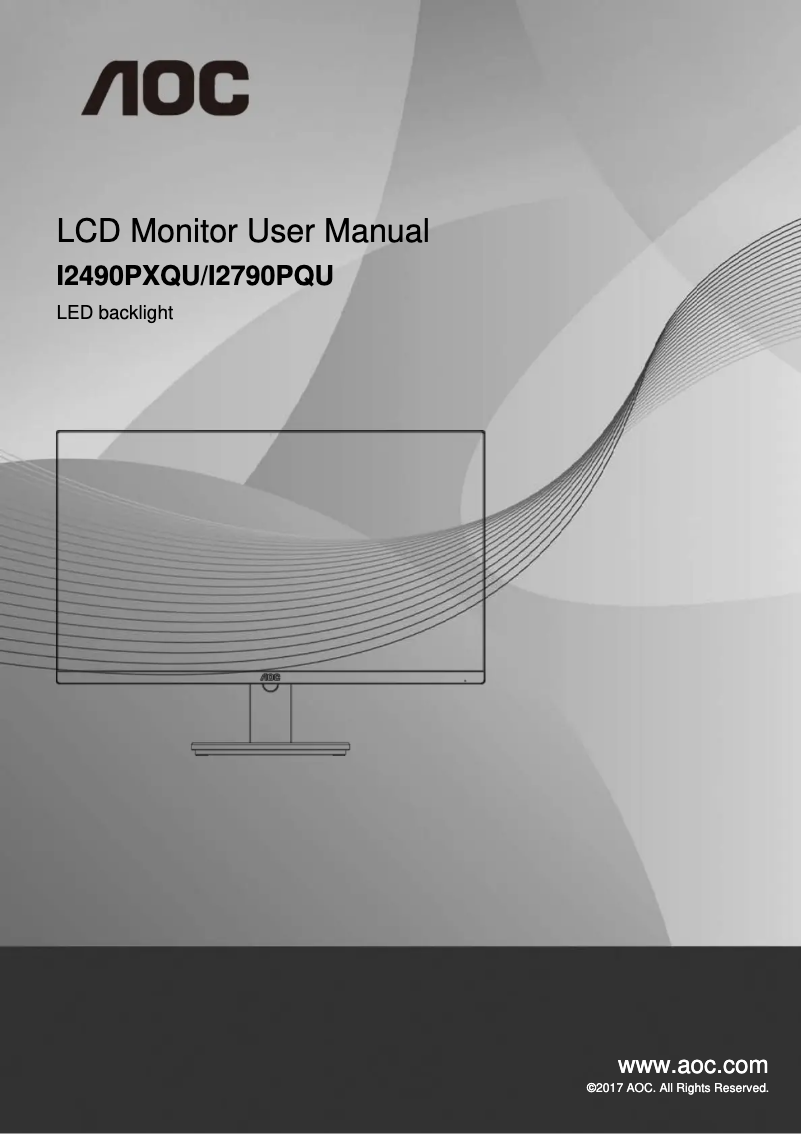Image de la première page du manuel de l'appareil I2790PQU