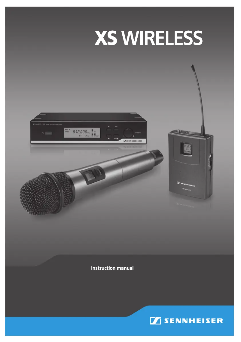 Page 1 de la notice Manuel utilisateur Sennheiser XSW 12