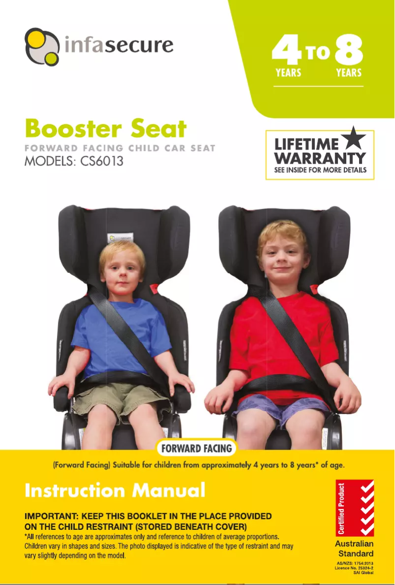 Page n°1 - Manuel utilisateur InfaSecure Foldaway