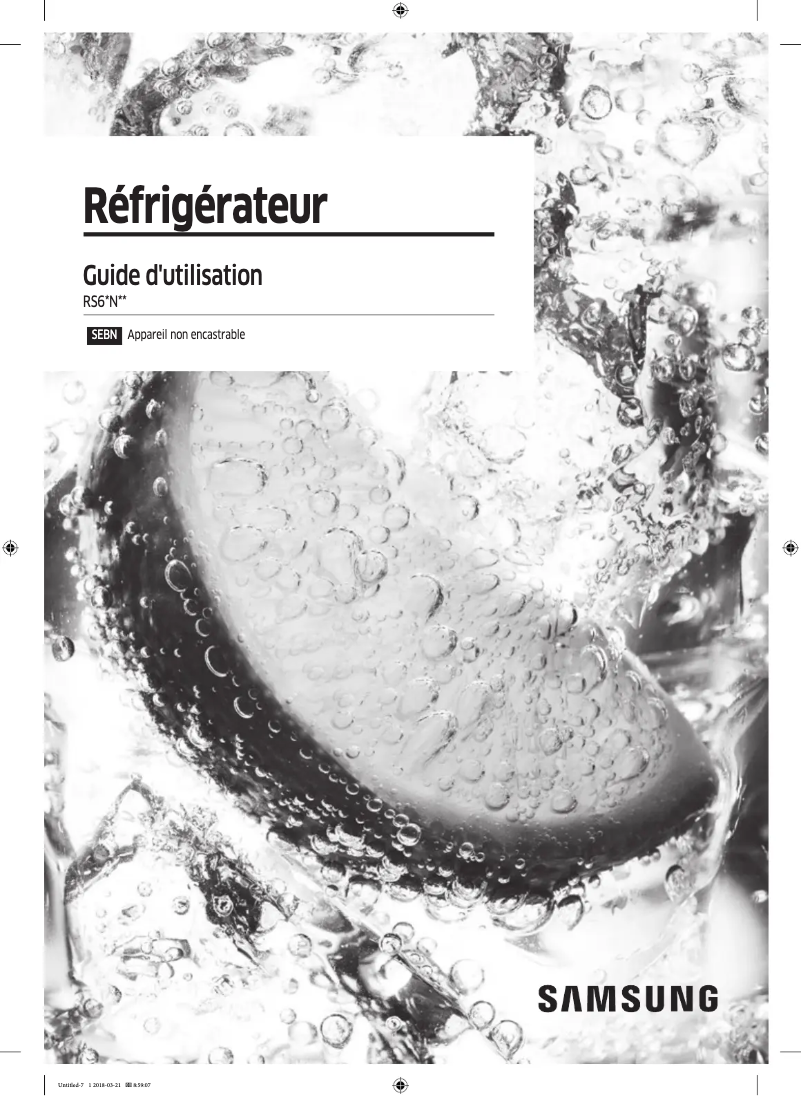 Image de la première page du manuel de l'appareil RS66N8101S9/EF