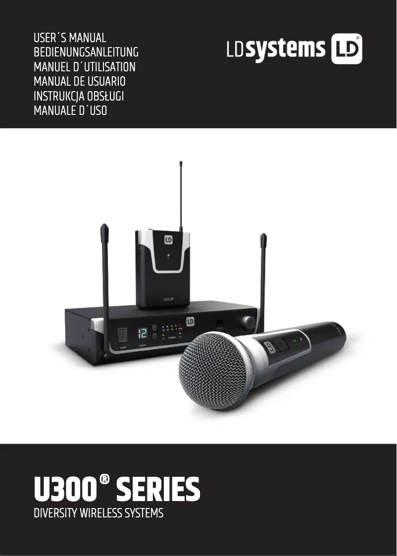 Page n°1 - Manuel utilisateur LD Systems U304.7 BPH