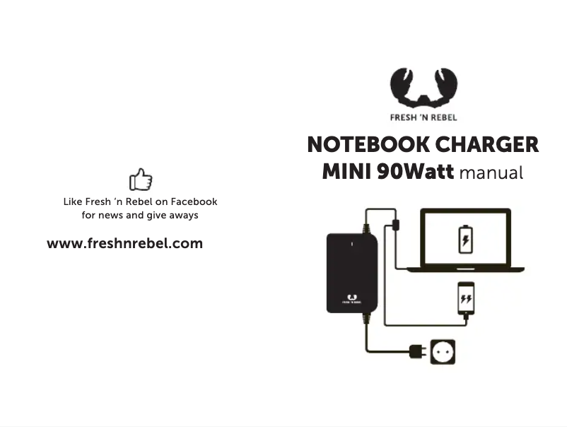 Image de la première page du manuel de l'appareil Notebook charger Mini 90W