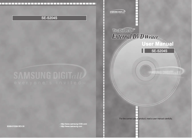 Page n°1 - Manuel utilisateur Samsung Trudirect SE-S204S