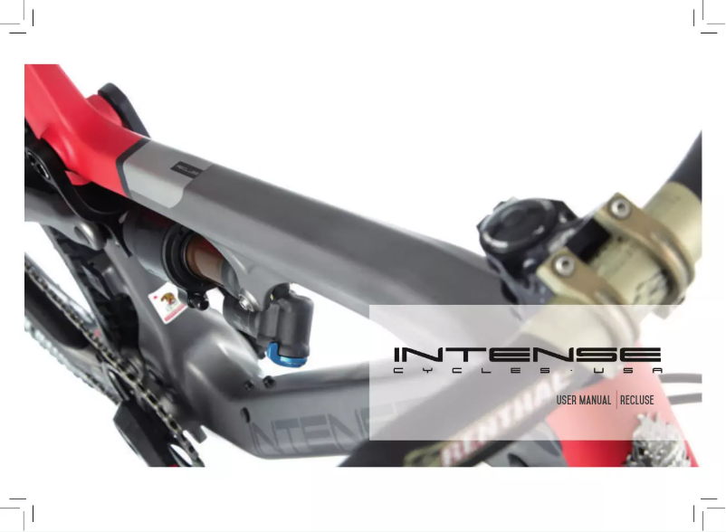 Página 1 del manual Manual de usuario Intense Recluse (2017)