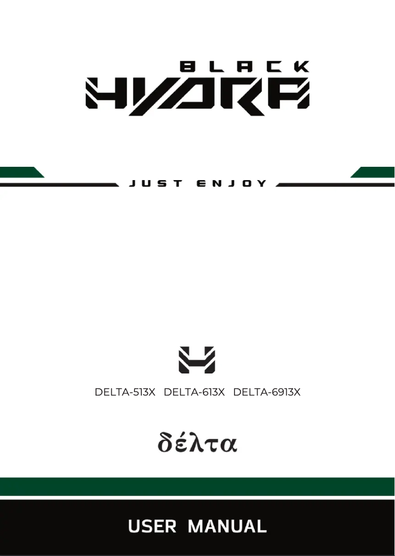 Page 1 de la notice Manuel utilisateur Black Hydra Delta 513X