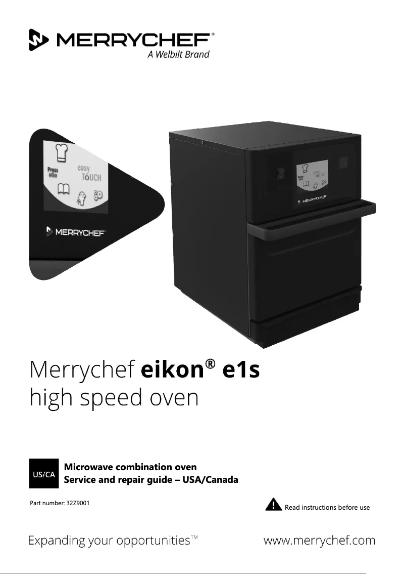 Page n°1 - Manuel utilisateur Merrychef Eikon E1S