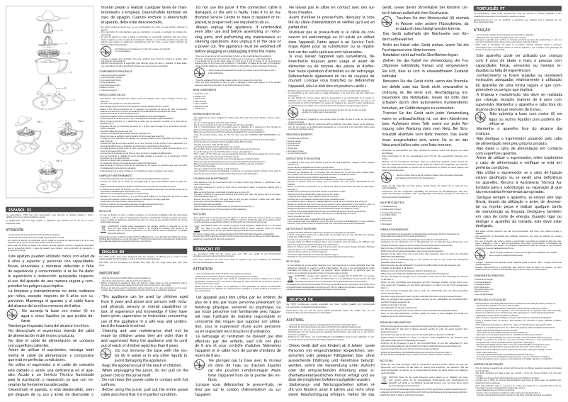 Image de la première page du manuel de l'appareil Citro 40